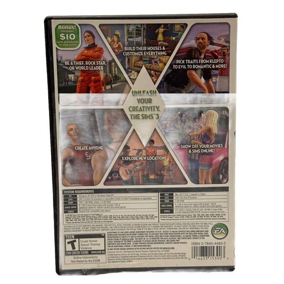 The Sims 3 PC Game - Preowned in Original Case, Very Good Condition CIB - Picture 2 of 5